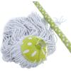 imageSuperio Cotton Mop and Broom Set Light Green Polka Dot Print Design Superior Cleaning Tools Broom and String Mop