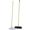 imageSuperio Cotton Mop and Broom Set Light Green Polka Dot Print Design Superior Cleaning Tools Broom and String Mop