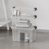 image:imageSuperio Clear Storage Boxes with Lids Deep BPA Free Plastic Containers Bins for Organizing Stackable Crates Organizer Totes for Home Office School and Dorm 1425 Quart 10 Pack45 Quart