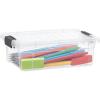 image:imageSuperio Clear Storage Box with Lid 45 Quart Plastic Container Bins for Organizing Stackable Crates BPA Free Non Toxic Odor Free Organizers for Home Office School and Dorm127 Quart