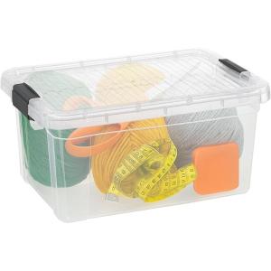 image:imageSuperio Clear Storage Box with Lid 45 Quart Plastic Container Bins for Organizing Stackable Crates BPA Free Non Toxic Odor Free Organizers for Home Office School and Dorm66 Quart