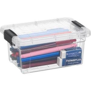 image:imageSuperio Clear Storage Box with Lid 45 Quart Plastic Container Bins for Organizing Stackable Crates BPA Free Non Toxic Odor Free Organizers for Home Office School and Dorm185 Quart