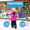 image:imageSuperio Kids Snow Shovel Plastic Small Shovel for Snow Removal with Wooden Handle Heavy Duty 12 Blade Navy 2 PackNavy