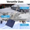 image:imageSuperio Kids Snow Shovel Plastic Small Shovel for Snow Removal with Wooden Handle Heavy Duty 12 Blade Navy 2 PackNavy