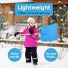 image:imageSuperio Kids Snow Shovel Plastic Small Shovel for Snow Removal with Wooden Handle Heavy Duty 12 Blade Navy 2 PackNavyBlue