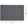 image:imageSuperio Front Door Mat 24 x 35 IndoorOutdoor Doormat for Entry Entrance Floor Mat Heavy Duty Door Matt Waterproof Easy Clean LowProfile Mats for Entry Garage Patio High Traffic Areas Grey