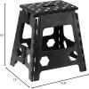 image:imageSuperio Superio Folding Step Stool 15 Inch with Anti Slip Dots GreyBlack