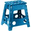 image:imageSuperio Superio Folding Step Stool 15 Inch with Anti Slip Dots GreyBlue