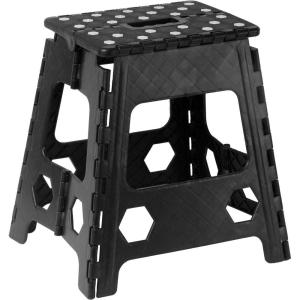 image:imageSuperio Superio Folding Step Stool 15 Inch with Anti Slip Dots GreyBlack