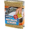 image:imageGold and Silver Kitchen Sponge Scrubber Heavy Duty Metallic Sink Pot Dish Washing Scrubber NonScratch NonMetal Kosher Sponge Pack of 4 SuperioSilvergold 12 Pack