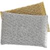 image:imageGold and Silver Kitchen Sponge Scrubber Heavy Duty Metallic Sink Pot Dish Washing Scrubber NonScratch NonMetal Kosher Sponge Pack of 4 SuperioSilvergold 12 Pack