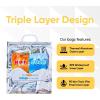 image:imageSuperio Hot and Cold Insulated Bags for Food Delivery Grocery Shopping Bags Food Storage for Hot and Frozen Food for Travel Disposable Cooler Bag Reinforced Thermal Lunch Bag 12 12x1358 Pack