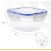 image:imageSuperio Sealed Food Container Large Meal Prep Container 4 Quart 16 Cups 128 Oz Lunch Prep Containers Food Bowl with Latches Clear Bin with Leakproof Lid BPA Free