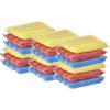 image:imageGold and Silver Kitchen Sponge Scrubber Heavy Duty Metallic Sink Pot Dish Washing Scrubber NonScratch NonMetal Kosher Sponge Pack of 4 SuperioYellowblueredPink 18 Pack