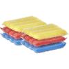 image:imageGold and Silver Kitchen Sponge Scrubber Heavy Duty Metallic Sink Pot Dish Washing Scrubber NonScratch NonMetal Kosher Sponge Pack of 4 SuperioYellowblueredPink 6 Pack