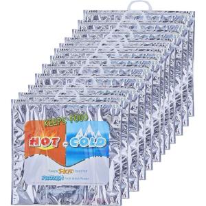 image:imageSuperio Hot and Cold Insulated Bags for Food Delivery Grocery Shopping Bags Food Storage for Hot and Frozen Food for Travel Disposable Cooler Bag Reinforced Thermal Lunch Bag 12 12x13512 Pack