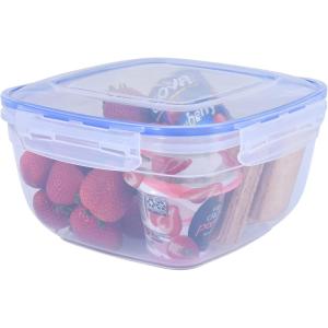image:imageSuperio Sealed Food Container Large Meal Prep Container 4 Quart 16 Cups 128 Oz Lunch Prep Containers Food Bowl with Latches Clear Bin with Leakproof Lid BPA Free