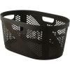 image:imageSuperio Perforated Plastic Laundry Basket 40 Liter Dotted Design Brown