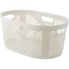 image:imageSuperio Superio Plastic Laundry Basket 40 Liter Dotted Design Ivory