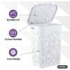 image:imageSuperio Laundry Hamper with Lid White 50 Liter Large Lace Hamper Basket Dirty Cloths Storage with Cutout Handles for Landry Room Bedroom and Bathroom
