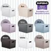 image:imageSuperio Ribbed Collection  Decorative Plastic Basket Open Home Storage Bins Organizer Blue Container Boxes for Organizing Closet Storage Bins for Shelves Bin with Lid Large 15 Liter 1 PackWhite