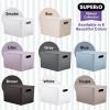 image:imageSuperio Ribbed Collection  Decorative Plastic Basket Open Home Storage Bins Organizer Blue Container Boxes for Organizing Closet Storage Bins for Shelves Bin with Lid Large 15 Liter 1 PackTaupe