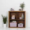 image:imageSuperio Ribbed Collection  Decorative Plastic Basket Open Home Storage Bins Organizer Blue Container Boxes for Organizing Closet Storage Bins for Shelves Bin with Lid Large 15 Liter 1 PackLilac