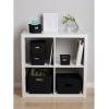 image:imageSuperio Ribbed Collection  Decorative Plastic Basket Open Home Storage Bins Organizer Blue Container Boxes for Organizing Closet Storage Bins for Shelves Bin with Lid Large 15 Liter 1 PackBrown