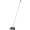image:imageAngle Broom with Dustpan Set Sharply Angled Bristles to Reach Narrow Spaces Clip On Dust Pan IncludedSoft Gray