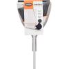 image:imageAngle Broom with Dustpan Set Sharply Angled Bristles to Reach Narrow Spaces Clip On Dust Pan IncludedSoft Gray