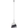 image:imageAngle Broom with Dustpan Set Sharply Angled Bristles to Reach Narrow Spaces Clip On Dust Pan IncludedSoft Gray