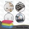image:imageMicrofiber Sponges for Dishes Kitchen Sponges NonScratch Sponge Dish Scrubber Heavy Duty Household Cleaning Sponges MultiPurpose Cleaning Supplies Dish Sponge Kitchen Sponges Pack of 1Multicolor