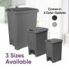 image:imageSuperio 2Pack 10L Slim Step amp Push Trash Can  Dual Opening Compact Design 1063x768x1353  Grey