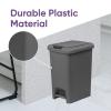 image:imageSuperio 2Pack 10L Slim Step amp Push Trash Can  Dual Opening Compact Design 1063x768x1353  Grey