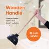image:imageSuperio Heavy Duty Plunger with 21 Inch Wooden Handle Black Rubber  Classic Toilet Plunger Heavy Duty Double Thrust Force Cup Rubber Toilet Plunger Black Plunger2 Pack