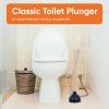 image:imageSuperio Heavy Duty Plunger with 21 Inch Wooden Handle Black Rubber  Classic Toilet Plunger Heavy Duty Double Thrust Force Cup Rubber Toilet Plunger Black Plunger1 Pack