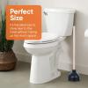 image:imageSuperio Heavy Duty Plunger with 21 Inch Wooden Handle Black Rubber  Classic Toilet Plunger Heavy Duty Double Thrust Force Cup Rubber Toilet Plunger Black Plunger2 Pack
