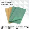 image:imageSuperio Microfiber Cleaning Cloth for Cars Kitchen Cleaning Rags for Housekeeping 16 Absorbent Micro Fiber Towels for House Bathroom AllPurpose StreakFree lintFree Wash Cloths 4 YellowGreen12x12