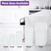image:imageSuperio New 2 Pack Small 25 Gallon Plastic Trash Can with Swing Top Lid Waste Bin for Under Desk Office Bedroom Bathroom 10 Qt White25 Gallon