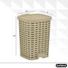 image:imageSuperio Rattan Wicker Style Bathroom Set Toilet Brush and 6 Liter Compact Trash Bin Beige and BrownBeige and Brown