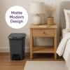 image:imageSuperio Slim Pedal Trash Can GreyBlack 16 Qt  4 Gallon1063x768x1358