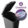 image:imageSuperio Slim Pedal Trash Can GreyBlack 16 Qt  4 Gallon1063x768x1358