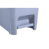 image:imageSuperio Slim Pedal Trash Can GreyBlack 16 Qt  4 Gallon165x12x21