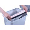image:imageSuperio Slim Pedal Trash Can GreyBlack 16 Qt  4 Gallon165x12x21