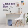 image:imageSuperio Slim Trash Can with Foot Pedal  25 Gallon StepOn Trash Bin with Lid Small Plastic Garbage Can Mini Trash Can for Bathroom Kitchen Office Under Desk Bedroom Dorm  GreyBlack1