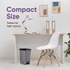 image:imageSuperio Slim Trash Can with Foot Pedal  25 Gallon StepOn Trash Bin with Lid Small Plastic Garbage Can Mini Trash Can for Bathroom Kitchen Office Under Desk Bedroom Dorm  GreyBlack1