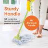 image:imageSuperio String Mop Cotton Mop for Hardwood Floor Cleaning Self Wringing Mop for Home Kitchen Bath Office Cleaning Green and White Easy Lightweight Fancy Mops