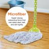 image:imageSuperio String Mop Cotton Mop for Hardwood Floor Cleaning Self Wringing Mop for Home Kitchen Bath Office Cleaning Green and White Easy Lightweight Fancy Mops
