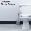 image:imageSuperio Toilet Brush and Holder 1 Pack Toilet Scrubber Bowl Cleaner Brushes Wand Toilets Brush with Holder Caddy Bathroom Cleaning Brush Bowl Brush SetGray