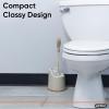 image:imageSuperio Toilet Brush and Holder 1 Pack Toilet Scrubber Bowl Cleaner Brushes Wand Toilets Brush with Holder Caddy Bathroom Cleaning Brush Bowl Brush SetBeige